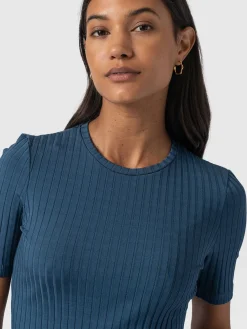 Best Saint and Sofia Adaline Tee - Teal Rib