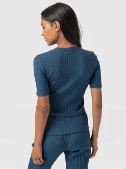 Best Saint and Sofia Adaline Tee - Teal Rib