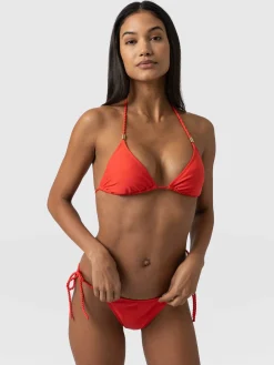 Fashion Saint and Sofia Alba Tie Side Bikini Bottom - Red