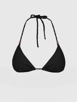 Clearance Saint and Sofia Alba Triangle Bikini Top - Black