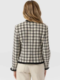 Best Saint and Sofia Ashby Jacket - Black/White Check