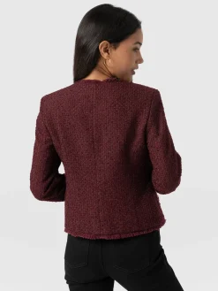 Best Saint and Sofia Ashby Jacket - Maroon