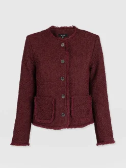 Best Saint and Sofia Ashby Jacket - Maroon