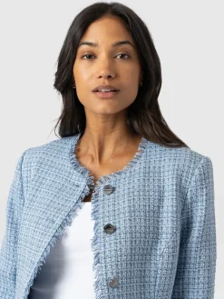 Fashion Saint and Sofia Ashby Jacket - Pale Blue