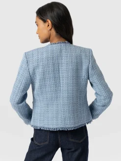 Fashion Saint and Sofia Ashby Jacket - Pale Blue
