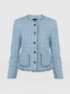 Fashion Saint and Sofia Ashby Jacket - Pale Blue