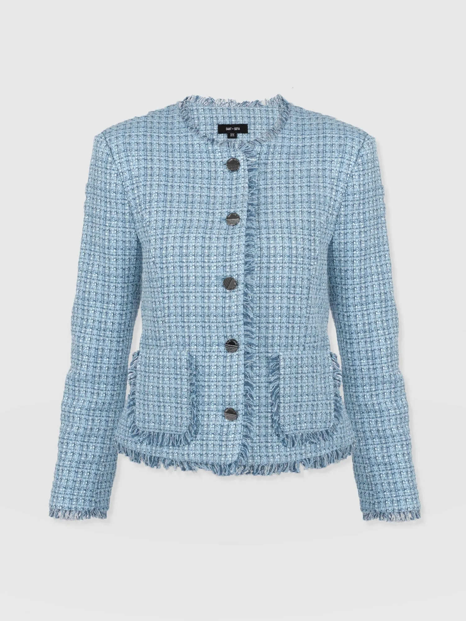 Fashion Saint and Sofia Ashby Jacket - Pale Blue
