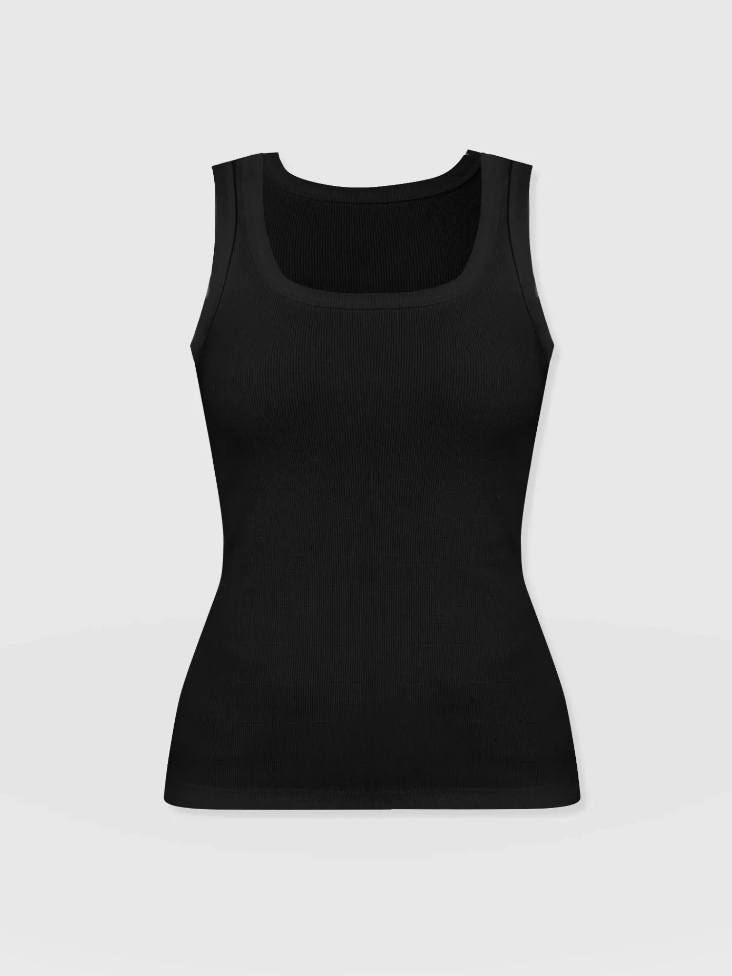 Fashion Saint and Sofia Asher Scoop Neck Vest - Black