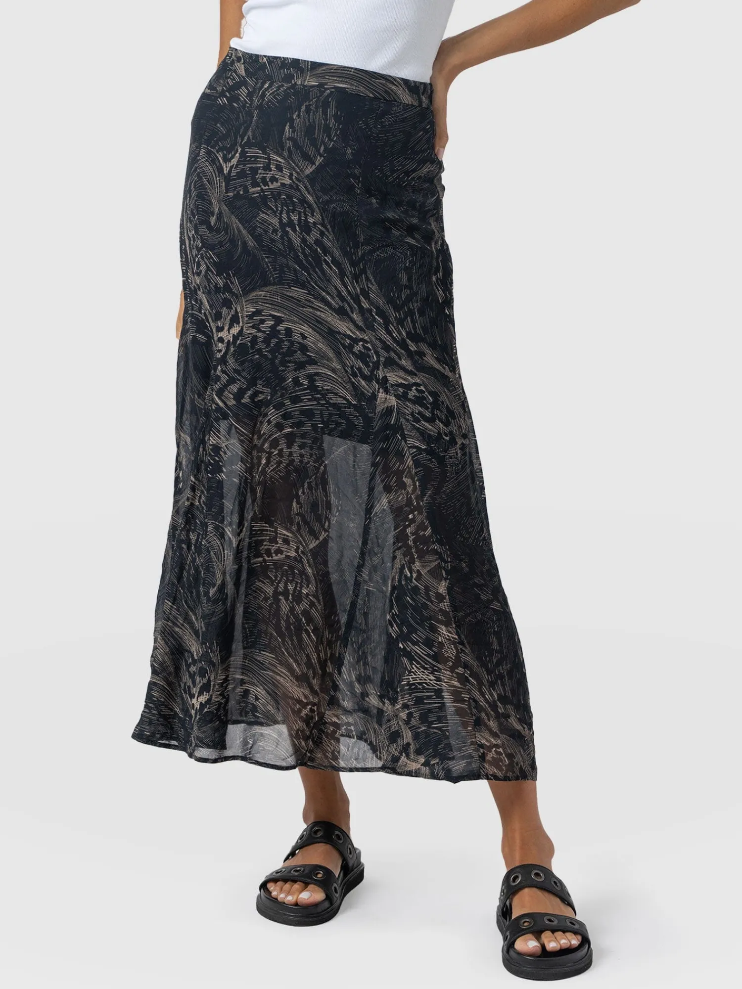 Discount Saint and Sofia Audrey Skirt - Spot Feather