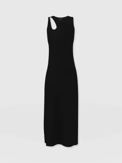 Discount Saint and Sofia Axel Cut Out Dress - Black