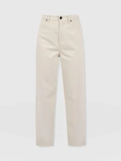 Clearance Saint and Sofia Barrel Leg Jean - Cream