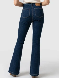 Sale Saint and Sofia Bowie Stretch Flare Jeans - Mid Blue