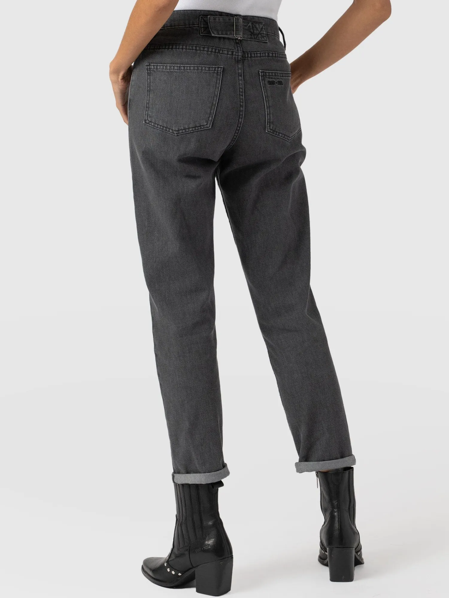 New Saint and Sofia Boyfriend Jeans - Black