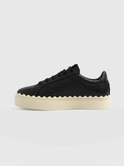 Online Saint and Sofia Brook Scallop Sneaker - Black