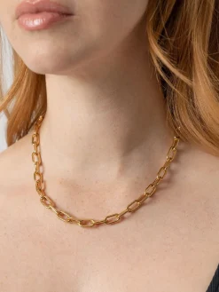 Discount Saint and Sofia Cable Chain Necklace - Gold