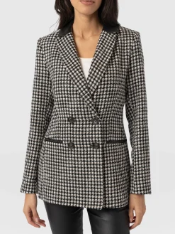 Discount Saint and Sofia Cambridge Blazer - Houndstooth