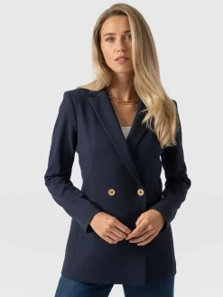 New Saint and Sofia Cambridge Blazer - Navy Crepe