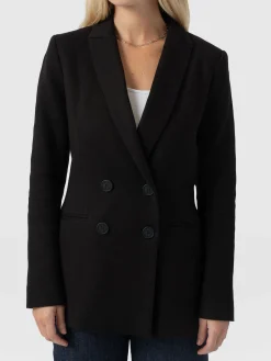 Sale Saint and Sofia Cambridge Blazer Crepe - Black