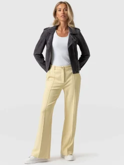 Online Saint and Sofia Cambridge Tailored Wide Leg Pant - Yellow