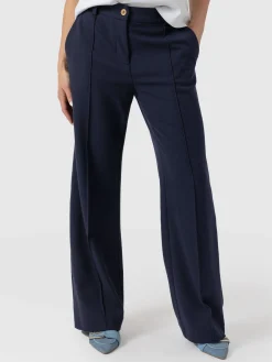 Outlet Saint and Sofia Cambridge Tailored Wide Leg Pant - Navy