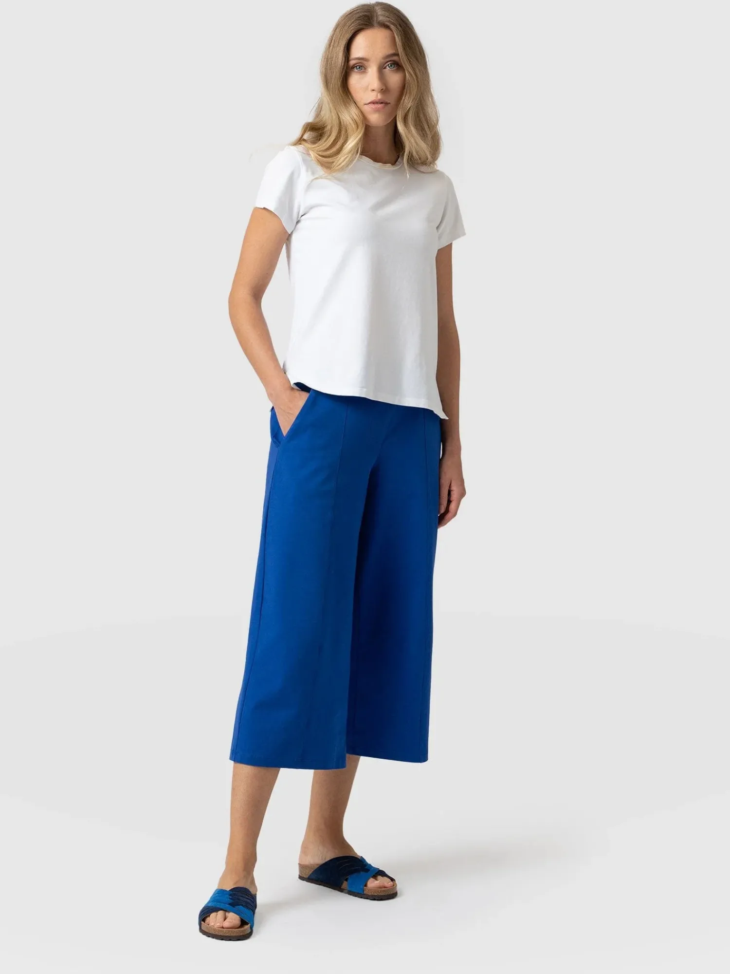 New Saint and Sofia Cara Wide Leg Culotte - Blue