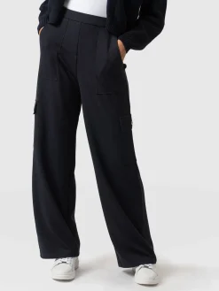 Fashion Saint and Sofia Cargo Chelsea Wide Leg Pant - Navy