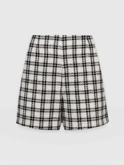 Outlet Saint and Sofia Carnaby Short - Black & Cream Check