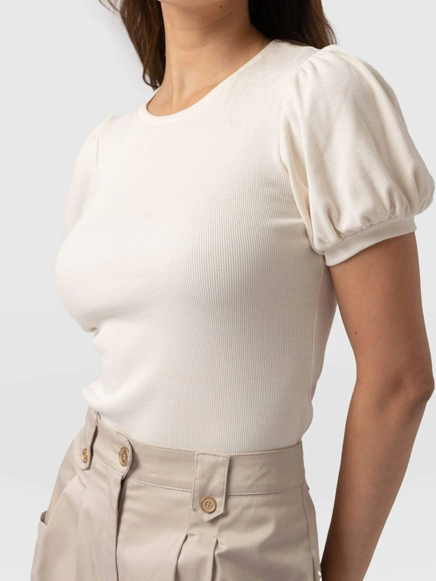 Online Saint and Sofia Cavendish Tee - Cream