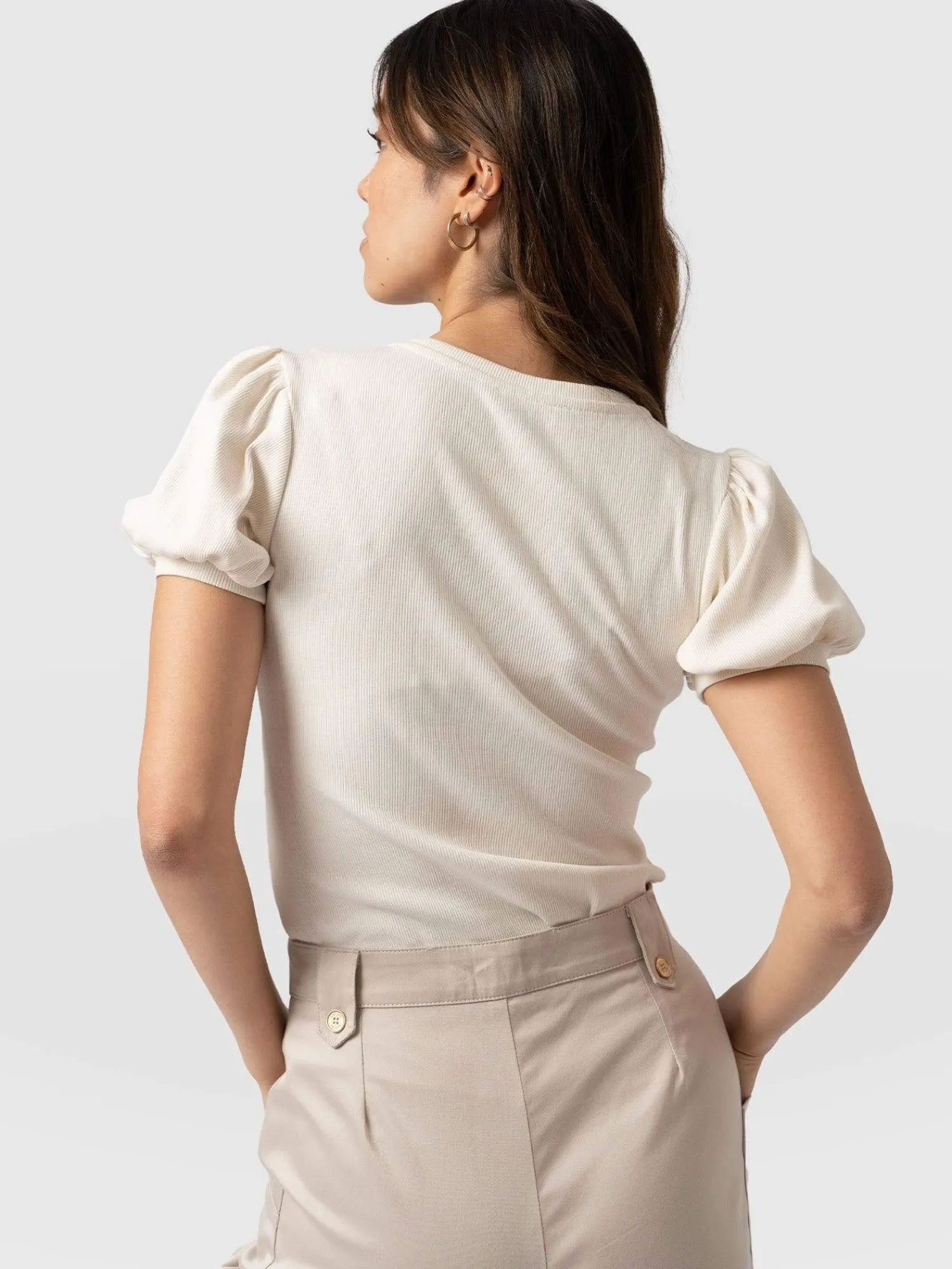 Online Saint and Sofia Cavendish Tee - Cream