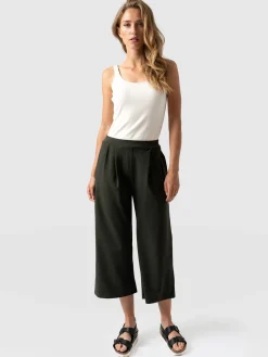 Best Saint and Sofia City Culotte - Khaki Pleats
