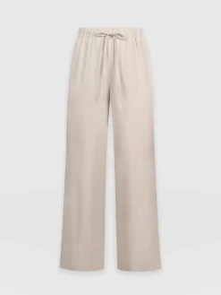 Outlet Saint and Sofia Corinne Linen Pant - Oatmeal