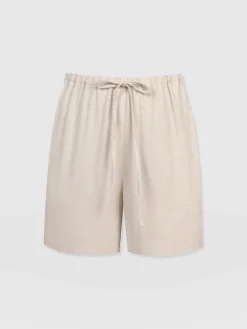 Hot Saint and Sofia Corinne Linen Short - Oatmeal