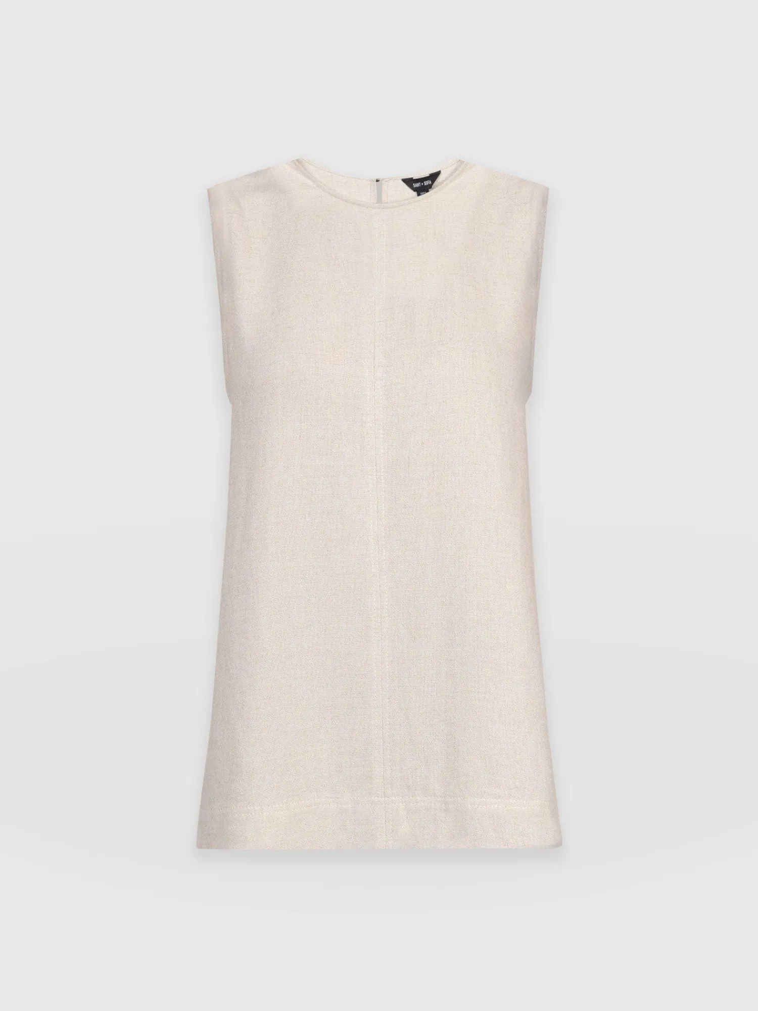 Fashion Saint and Sofia Corinne Linen Tunic - Oatmeal