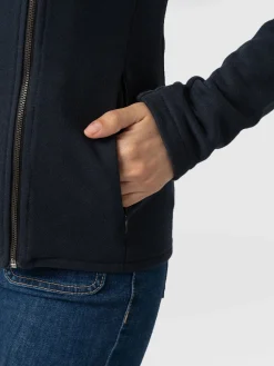 Discount Saint and Sofia Cotton Biker Jacket - Navy
