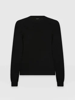Online Saint and Sofia Diamond Knit Sweater - Black
