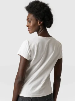 Discount Saint and Sofia Easy Cotton Tee - Cream