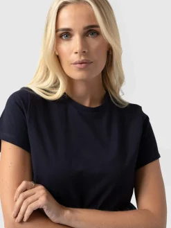 Discount Saint and Sofia Easy Cotton Tee - Navy