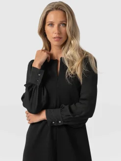 Hot Saint and Sofia Esme Zip Up Dress - Black