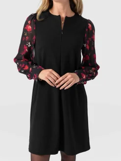 Clearance Saint and Sofia Esme Zip Up Dress - Pink Aurora