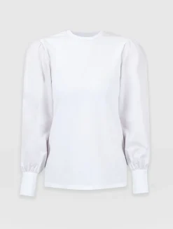 Clearance Saint and Sofia Eva Mock Shirt - White