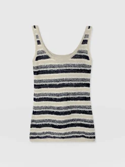 Best Saint and Sofia Fearne Knit Cami - Blue Stripe