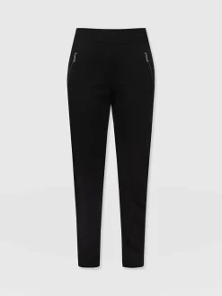 Fashion Saint and Sofia Finsbury Zip Pant - Black