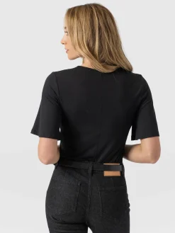 Best Saint and Sofia Freya Tie Tee - Black