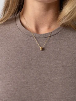 Sale Saint and Sofia Glen Crew Neck Tee - Coco