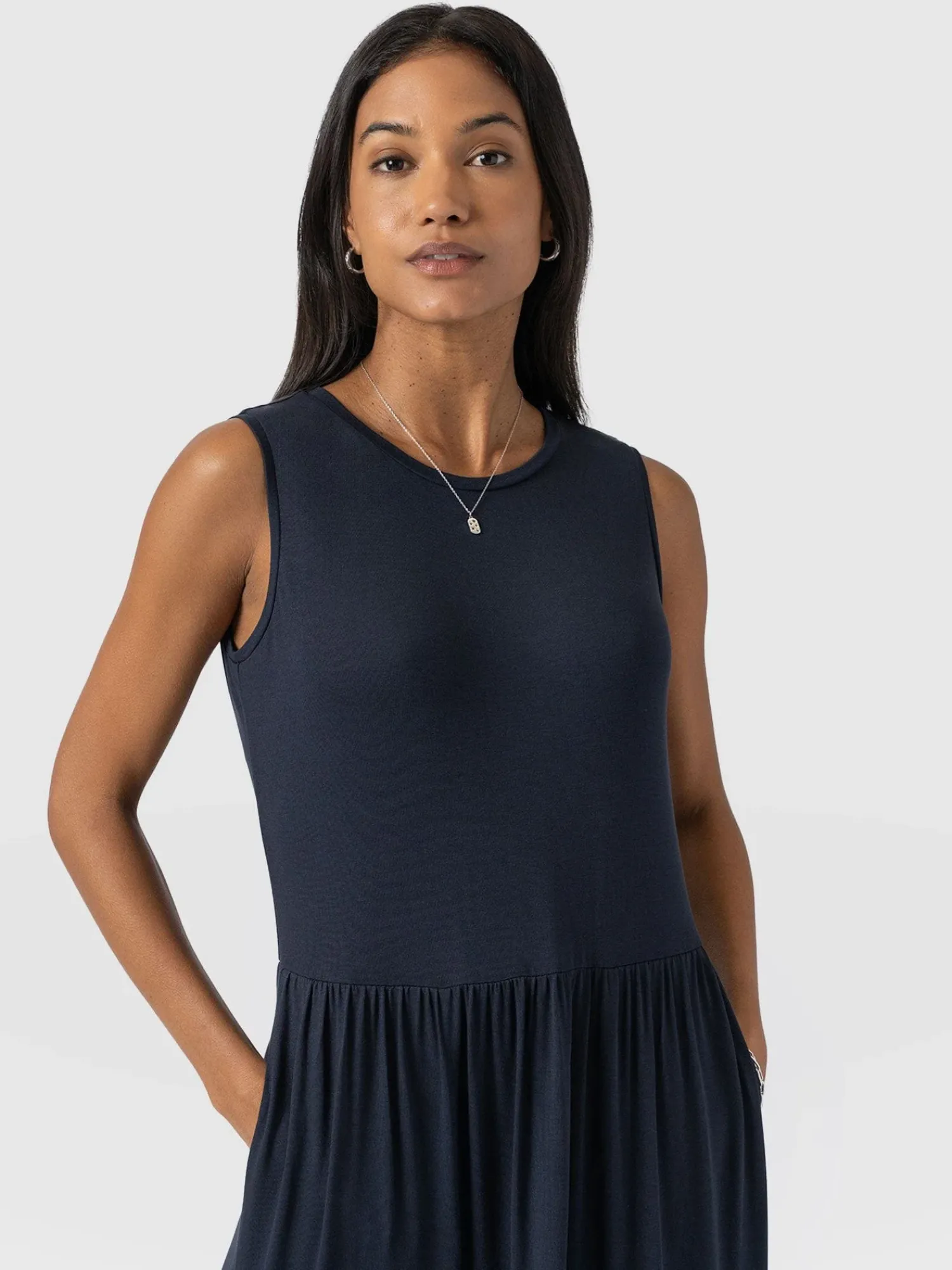 Discount Saint and Sofia Greenwich Dress - Navy