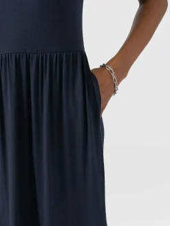 Discount Saint and Sofia Greenwich Dress - Navy