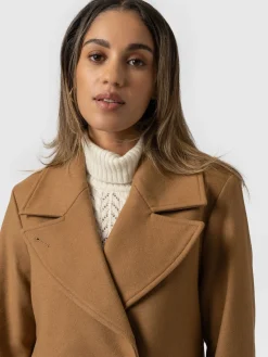 Fashion Saint and Sofia Halcyon Coat - Camel
