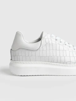 Discount Saint and Sofia Hampstead Sneaker - White Croc
