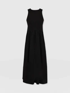 Hot Saint and Sofia Ivy Full Skirt Sleeveless Dress - Black