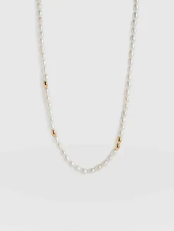 Outlet Saint and Sofia Jacqueline Pearl Necklace - Gold